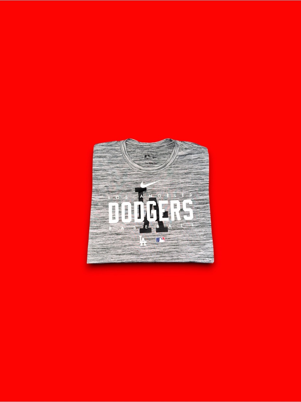 The Nike Tee Dri-Fit MLB LA Dodgers Authentic Collection Velocity Shirt Large